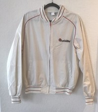 Usado, Jaqueta masculina vintage SWINGSTER tamanho XL branca vermelha acabamento zíper completo feita nos EUA Trick-lite comprar usado  Enviando para Brazil