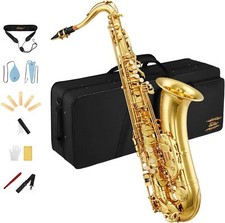 🎷 Saxofone Tenor Eastar TS-II BB B Laca Dourada Plana + Estojo de Transporte e Acessórios comprar usado  Enviando para Brazil