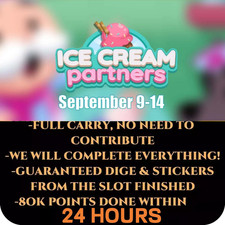 ⚡ICE CREAM Monopoly Partners Event - 80k PONTOS TRANSPORTE COMPLETO - 2/24 horas feito⚡Go comprar usado  Enviando para Brazil