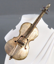 Broche HD MÉXICO prata esterlina violincelo violino violino instrumento 3D REALISTA, usado comprar usado  Enviando para Brazil