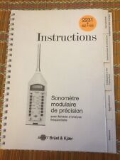 Bruel kjaer instructions d'occasion  Champigny-sur-Marne