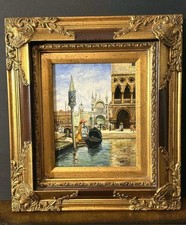 Venetian scene oil for sale  Naples