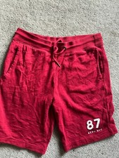 Shorts esportivos masculinos Aeropostale * Tamanho XS * Cor vermelha * Cintura elástica, usado comprar usado  Enviando para Brazil