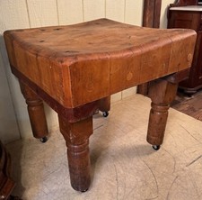 Antique butcher block for sale  Lake Ariel