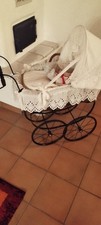 Antiker puppenwagen korbgeflec gebraucht kaufen  Rott