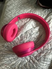 Usado, Fones de ouvido Beats Solo 2 By Dr Dre com fio rosa quente dobrável testado comprar usado  Enviando para Brazil