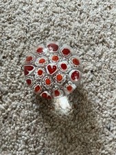 Glass heart flowers for sale  BRAINTREE