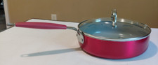 REDE ALIMENTAR 3 Qt PANELA DE SELA + TAMPA DE VIDRO Vermelho Cinza comprar usado  Enviando para Brazil