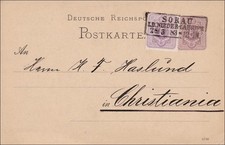 Ganzsache sorau christiania gebraucht kaufen  Köngen