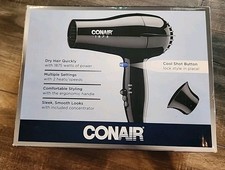 Usado, Secador de Cabelo Conair Shine & Style, Preto, 1875-Watt Novo Caixa Aberta Testado comprar usado  Enviando para Brazil