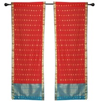2 Picante Rojo Bohemio Sari Cortinas Barra Bolsillo Cuarto de Estar Ventana comprar usado 2 Picante Rojo Bohemio Sari Cortinas Barra Bolsillo Cuarto de Estar Ventana comprar usado  Enviando para Brazil
