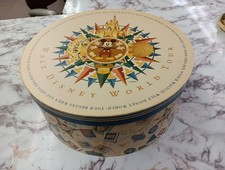  Disney World Tour Magic Kingdom Epcot Vintage Memorabilia 14" Caixa Redonda Anos 2000 comprar usado  Enviando para Brazil