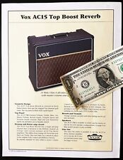 Folheto VOX AC15 e AC30 - Panfleto datado de 1996 em bom estado! comprar usado  Enviando para Brazil