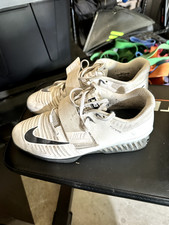Tênis de halterofilismo Nike Romaleos 3, tamanho 9 EUA, branco, usado comprar usado Tênis de halterofilismo Nike Romaleos 3, tamanho 9 EUA, branco, usado comprar usado  Enviando para Brazil