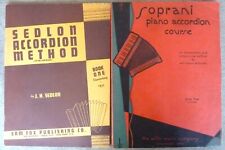 Vintage Sedlon Accordion Method J.H. Sedlon & Soprani Piano Accordion books comprar usado  Enviando para Brazil