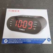 Radio reloj despertador doble Timex T231G AM/FM con pantalla roja de 1,2 pulgadas y entrada de línea segunda mano  Embacar hacia Mexico