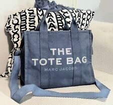 Bolsa tote personalizada Marc Jacobs "TOTE BAG" TRAVELER lona MED azul sombra comprar usado  Enviando para Brazil