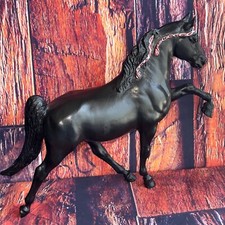 Vintage Breyer Horse #60 Tradicional Sol da Meia-Noite Preto Tennessee Walker LEIA, usado comprar usado  Enviando para Brazil