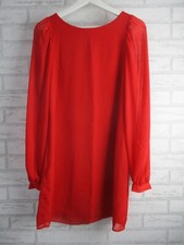 Vestido feminino Spotrsgirl vermelho mangas compridas gola redonda 8, curto comprar usado  Enviando para Brazil