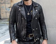Men black biker for sale  Mount Juliet