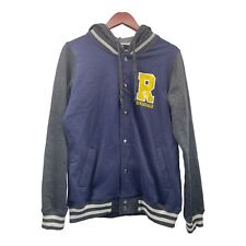 Jaqueta com capuz Riverdale masculina juvenil grande azul preta Letterman comprar usado  Enviando para Brazil