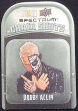 2021 UPPER DECK AEW SPECTRUM DARBY ALLIN CHAIR SHOTS SP CARTÃO DE METAL, usado comprar usado  Enviando para Brazil