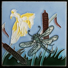 Azulejo raro original Art Nouveau C 1925 Azulejos J. M Verdejo Manises Espanha comprar usado  Enviando para Brazil