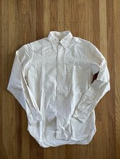 Camisa Oxford Drake’s London creme marfim tecido botão para baixo manga longa 15 3/4 40 comprar usado  Enviando para Brazil