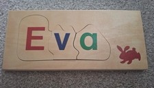 Eva wooden name for sale  LONDON
