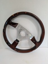 Volante MOMO STYLE madeira e metal 5 furos 3 raios 12,5 polegadas marrom feito no México, usado comprar usado  Enviando para Brazil