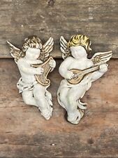 Christmas cherubs pair for sale  STOKE-ON-TRENT