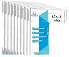 Suporte de placa de acrílico 8,5 X 11 suporte de parede, suporte de placa de plástico com fita adesiva 3M comprar usado  Enviando para Brazil