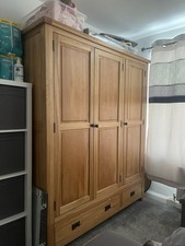 Solid oak triple for sale  BARNSLEY