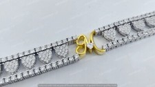 Pulseira feminina coração festa tradicional diamante simulado 7,00 quilates com prata 925 comprar usado  Enviando para Brazil