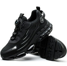 Sapatos de trabalho masculinos biqueira de segurança fivela rotativa respirável antiderrapante biqueira de aço comprar usado  Enviando para Brazil