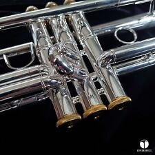 Usado, Vincent Bach Stradivarius 37 trompete bonés de ouro Bach bocal estojo gamonbrass comprar usado  Enviando para Brazil