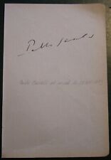 Autograph pablo casals gebraucht kaufen  Stuttgart