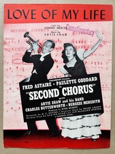 Usado, 1940 FRED ASTAIRE FILM partitura SEGUNDO CORO Artie Shaw PAULETTE GODDARD comprar usado  Enviando para Brazil