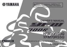 Yamaha owners manual for sale  Lexington