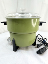 Tapa de vidrio para hacer palomitas de maíz Nelson verde de colección EE. UU. 3 cuartos funciona eléctricamente 1 pieza segunda mano  Embacar hacia Mexico