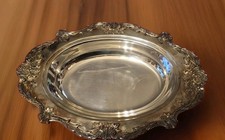 Usado, Bandeja vintage ornamentada folheada a prata Wallace Christopher Wren 538 feita nos EUA comprar usado Usado, Bandeja vintage ornamentada folheada a prata Wallace Christopher Wren 538 feita nos EUA comprar usado  Enviando para Brazil