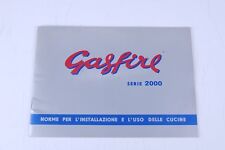 Libretto gasfire serie usato  Vilminore di Scalve