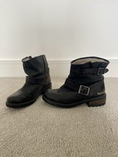 Superdry biker boots for sale  WESTON-SUPER-MARE