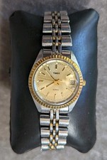 Vintage Timex Feminino 25mm Relógio de Quartzo Dois Tons Indicador de Data Pulseira de 6 1/2" comprar usado  Enviando para Brazil
