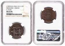 *** NGC *** 1/2 PENNY ~1790 *** CONDER TOKEN MIDDLESEX *** MS62 *** PROVA?*** b3 comprar usado  Enviando para Brazil