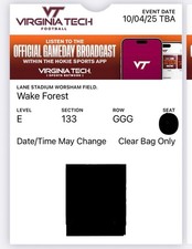Virginia tech football for sale  Branford