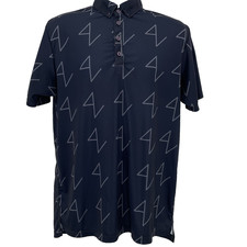 Camisa polo de golfe Grass Clippings XL preta geométrica feita nos EUA comprar usado Camisa polo de golfe Grass Clippings XL preta geométrica feita nos EUA comprar usado  Enviando para Brazil