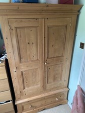 stripped pine wardrobe for sale  BROMSGROVE