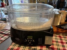 Panela elétrica a vapor e arroz Oster 6,1 quartos 2 camadas modelo 5716 preta comprar usado  Enviando para Brazil