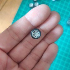  Juego de ruedas de coche y neumáticos de goma a escala 1/64 para Hot Wheel 11 mm segunda mano  Embacar hacia Mexico